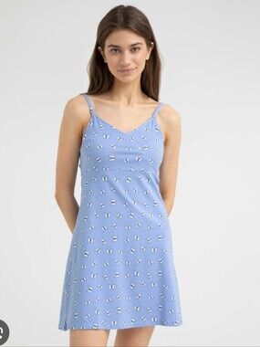 Hollister Light Blue Butterfly Pattern Top